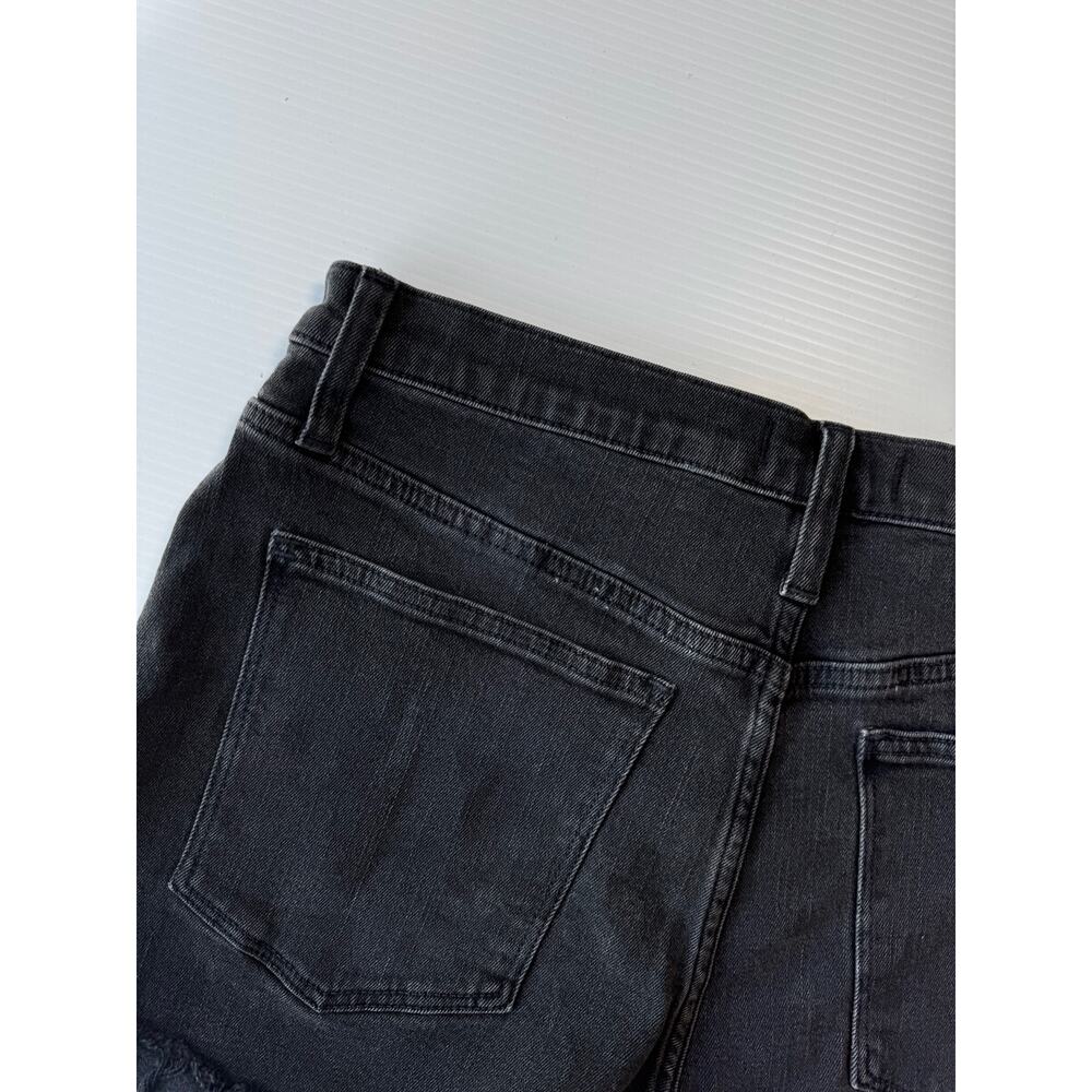 Madewell Black High Rise Denim Shorts 29 Grunge Festival Edgy Indie Sleaze Y2K - Picture 14 of 16